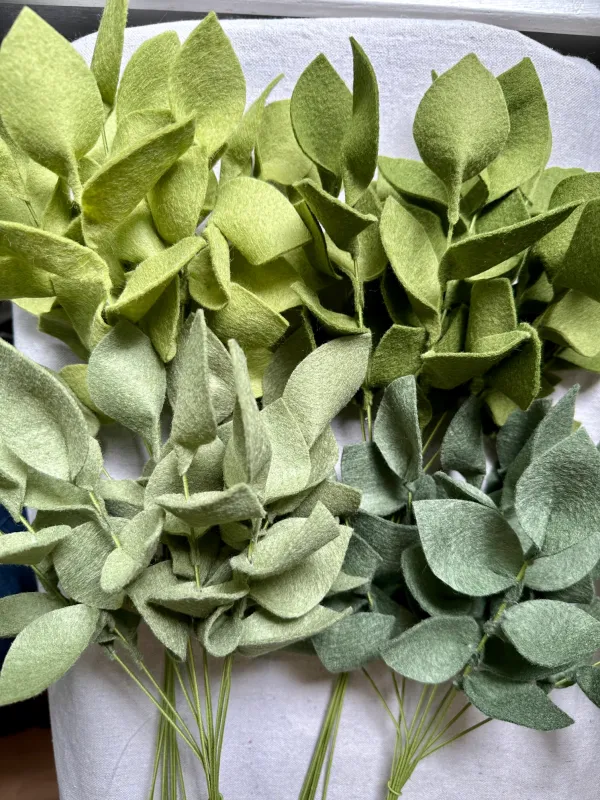 Felt Greenery Stems Olive