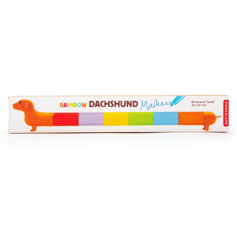 Rainbow Dachshund Marker Set