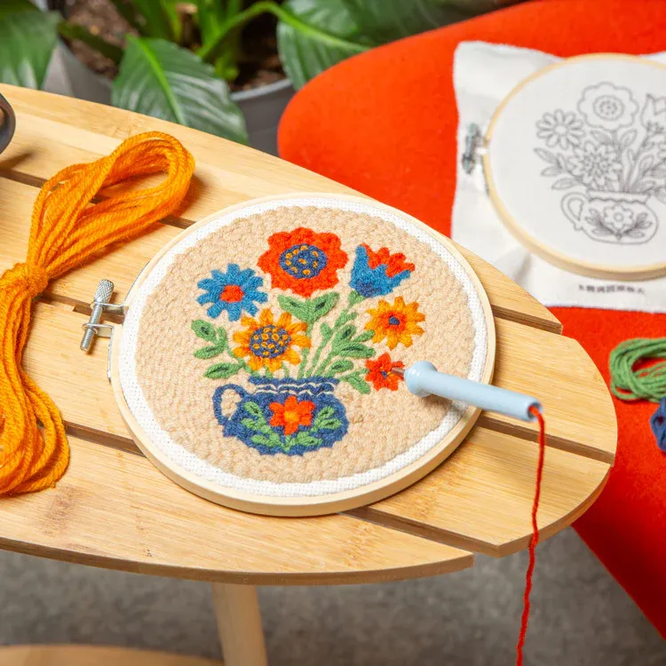 Punch Needle Kit Flower Bouquet