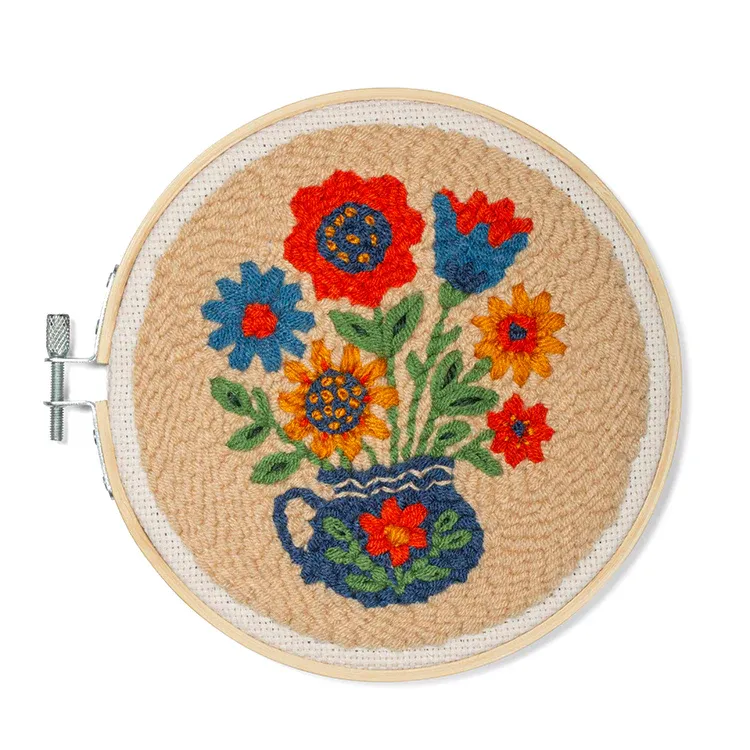Punch Needle Kit Flower Bouquet