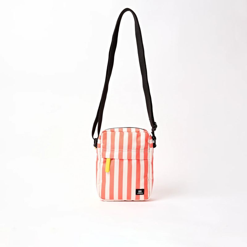 Bond Pocket Crossbody Bag in Coral Stripe