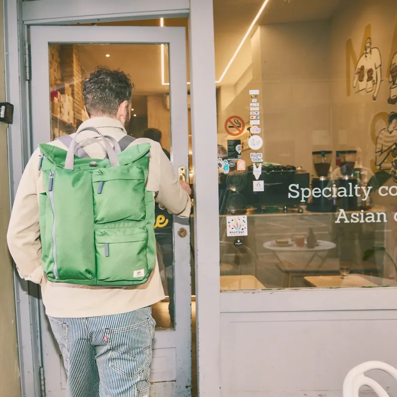 Richmond Medium Artichoke Recycled Canvas Backpack
