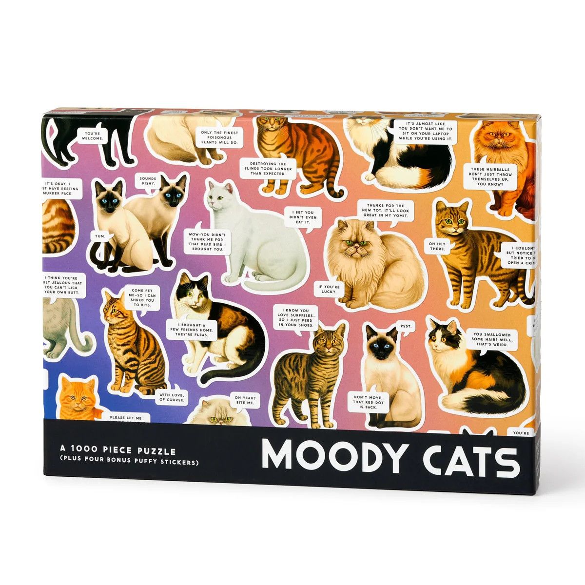 1000 Piece Puzzle Moody Cats