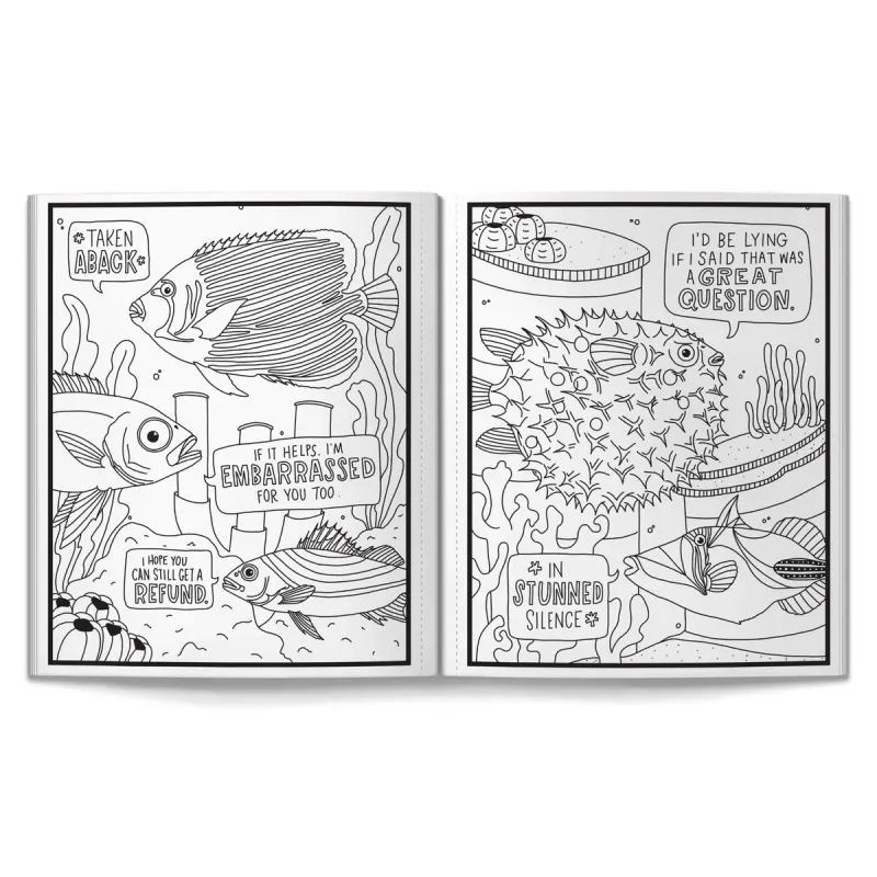 Judgy Fish Colouring Book