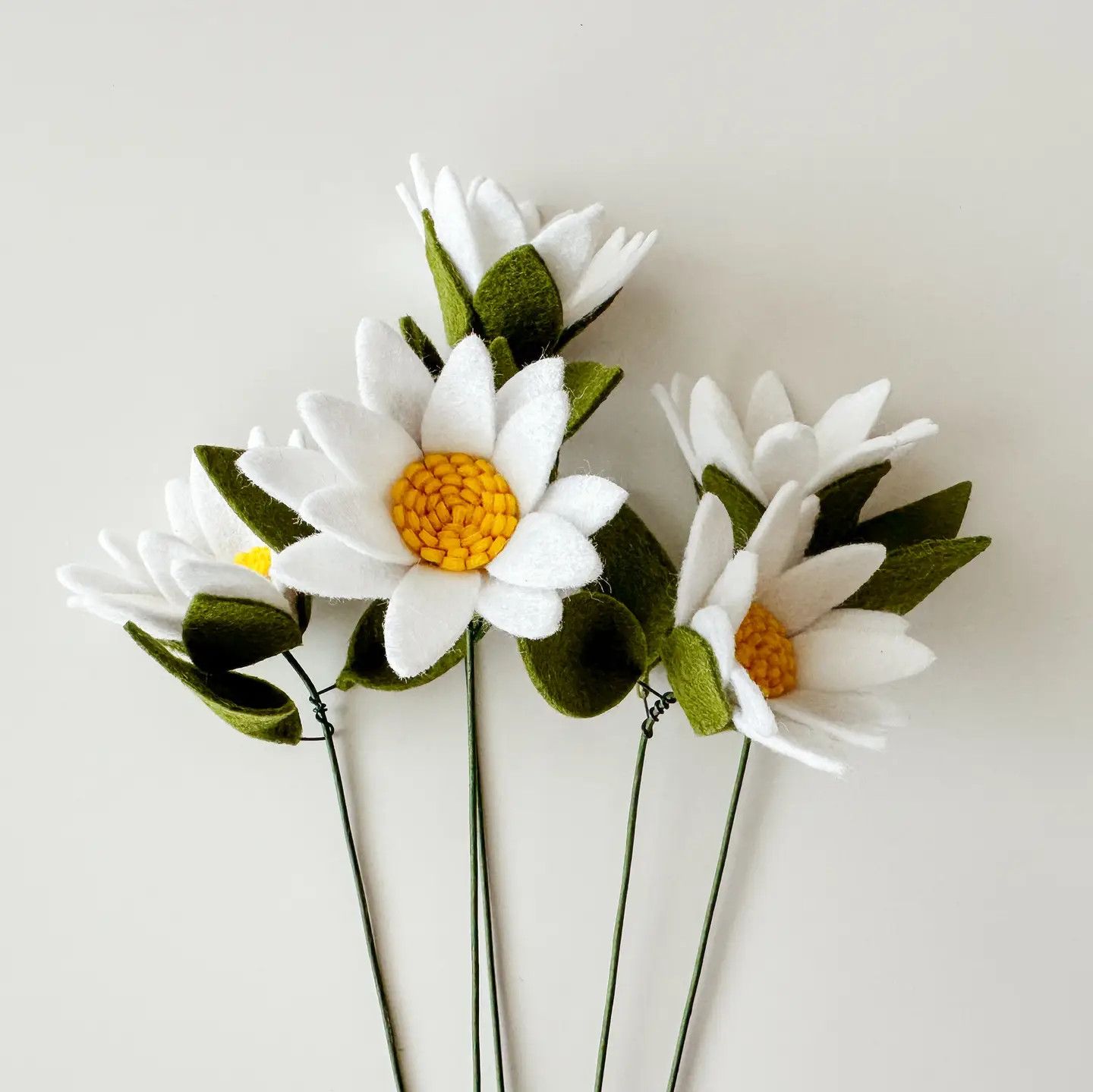 Felt Flower Daisy Single Stem