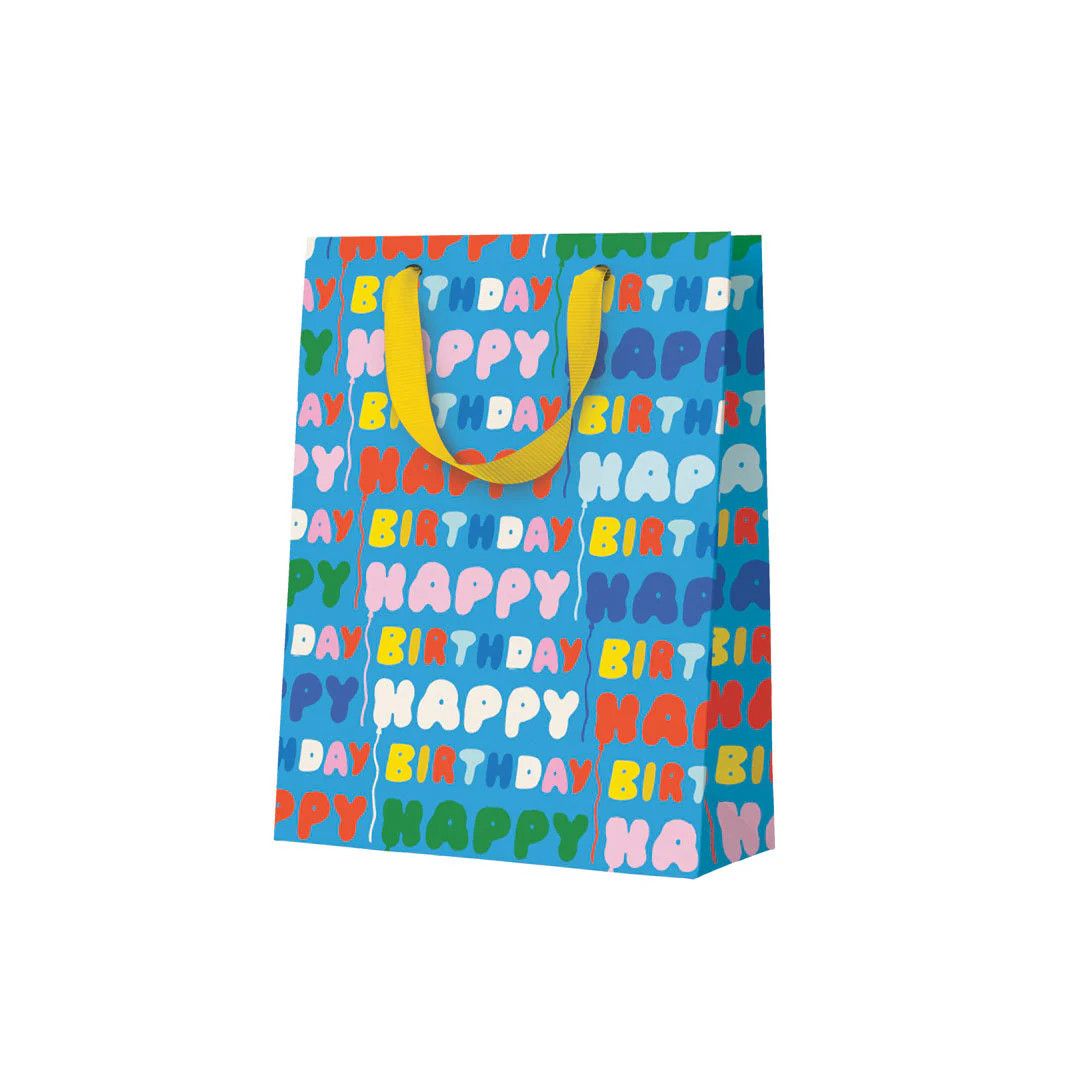 Colourful Happy Birthday Repeat Medium Gift Bag