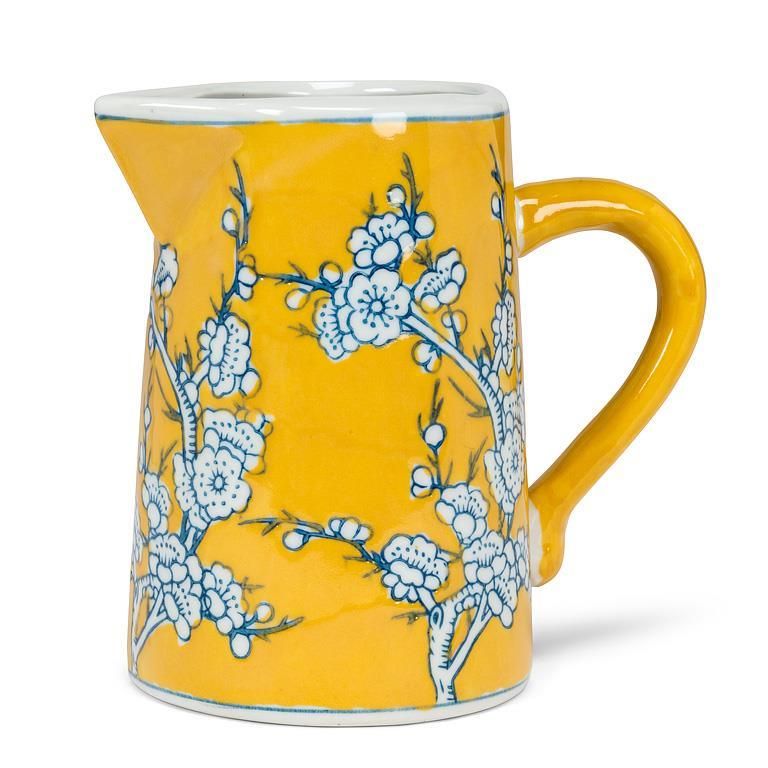 Small Floral Jug Yellow