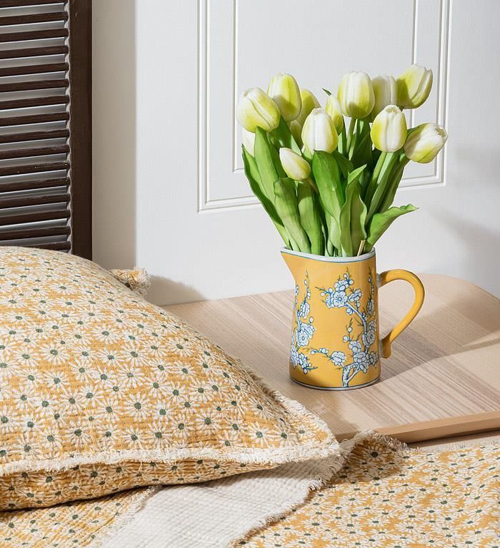Small Floral Jug Yellow