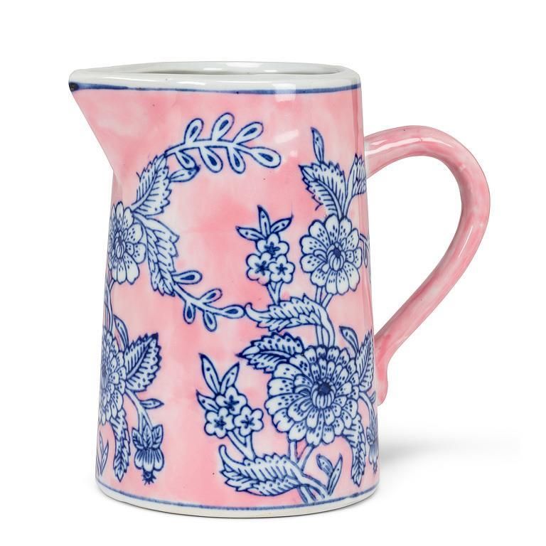 Small Floral Jug Pink