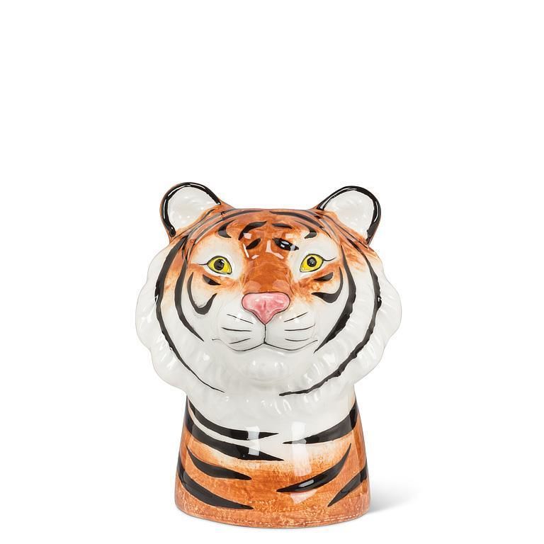 Majestic Tiger Head Bud Vase
