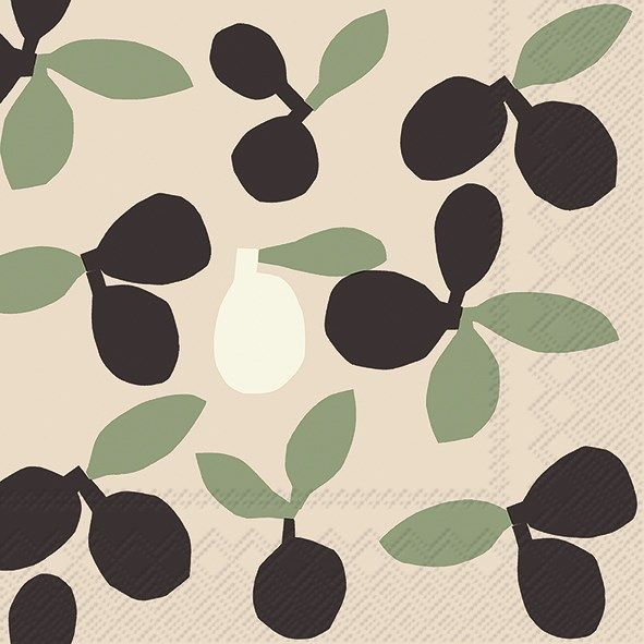 Paper Lunch Napkin Pieni Omppo cream