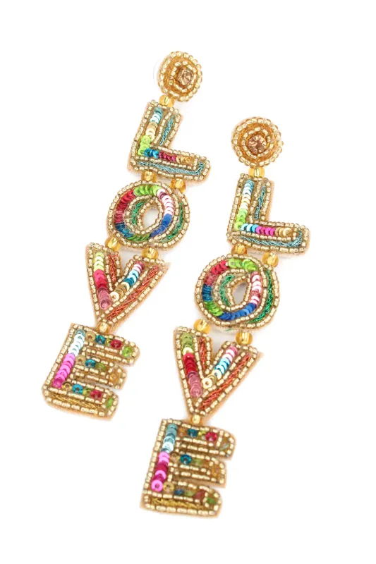 Love Rainbow Earrings