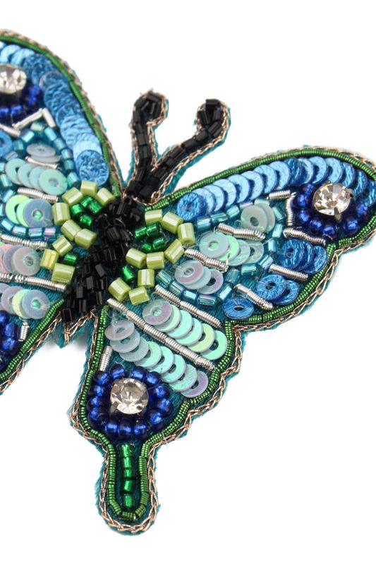 Blue Butterfly Brooch