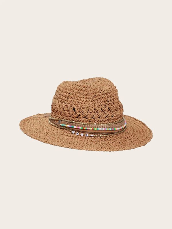 Boho Style Fedora w/ Beaded Band