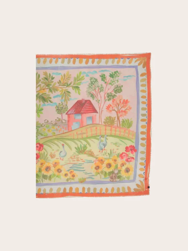 Sustainability Edition - Square with Country House Idyll - Bird of Paradise