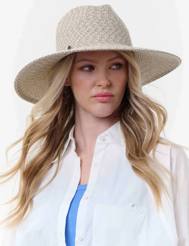 Patterned Fedora - Denim