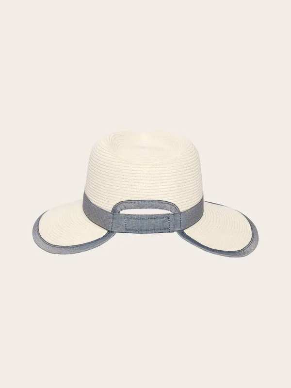 Fedora with Adjustable Size - Cream