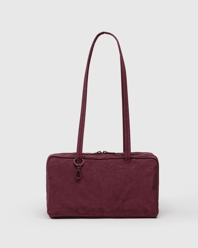 Nylon Bowler Bag Mahogany