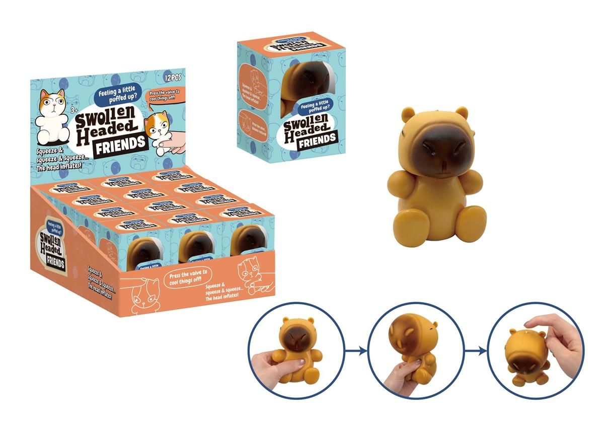 Squeeze Capybara w/Inflating Head