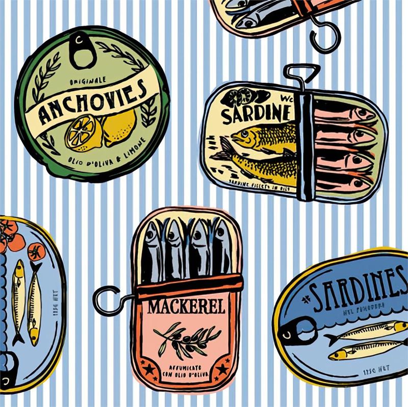 Tinned Fish 2-Ply Napkin 20pc