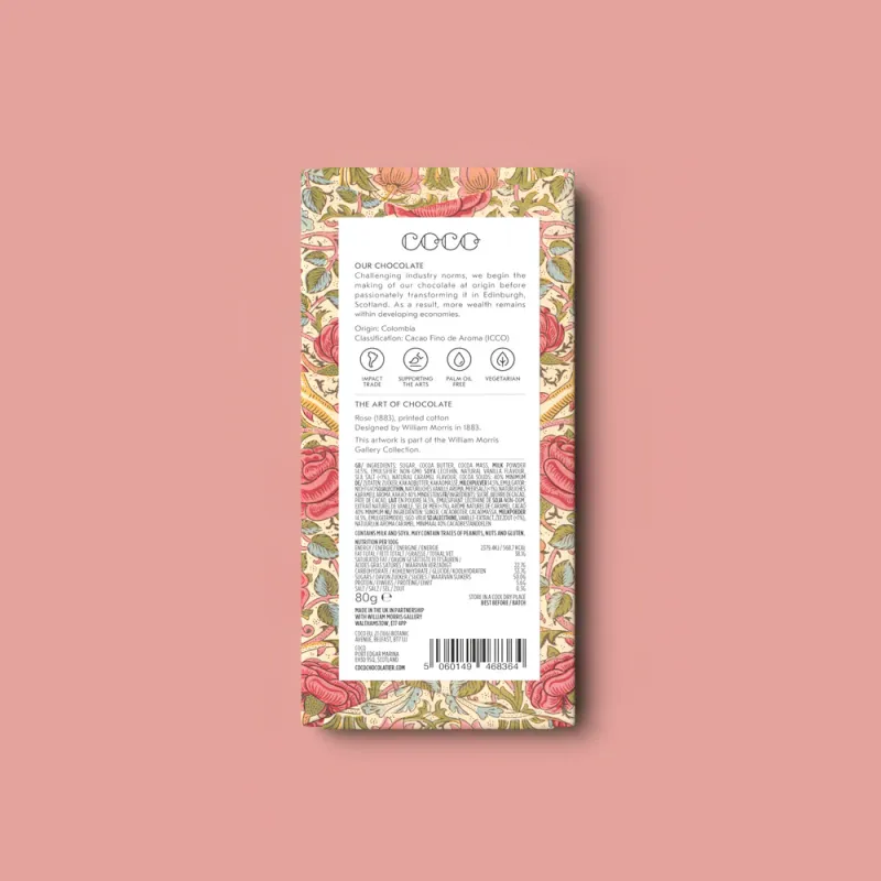 Salted Carmel Milk Chocolate William Morris