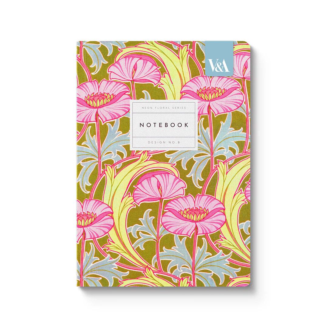 Floral Pink Poppies Paperback