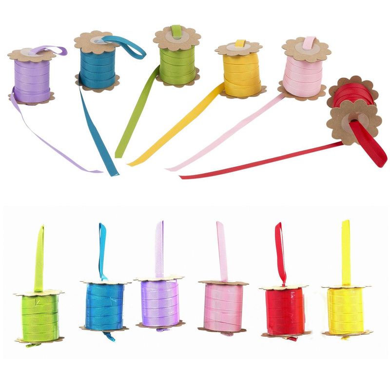 Grosgrain Fabric Ribbon 5M Assorted