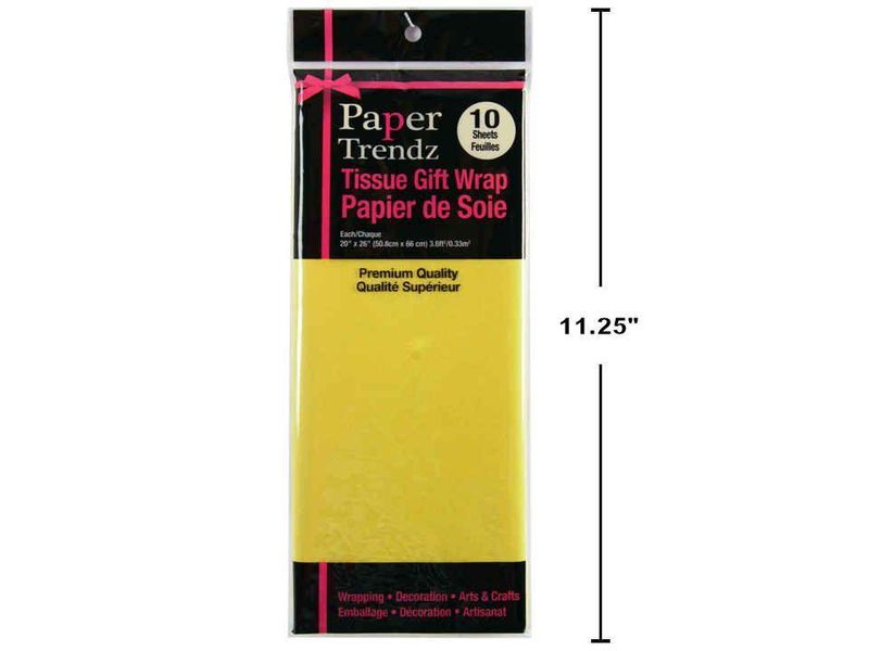 Tissue Paper Yellow 10 Sheet