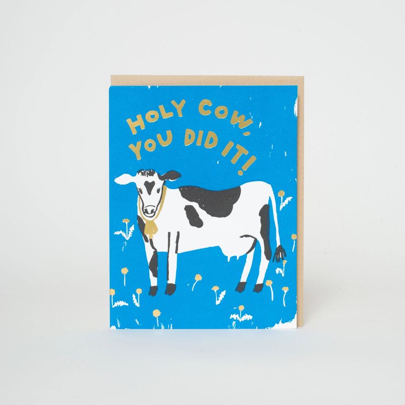 Holy Cow Congrats Letterpress