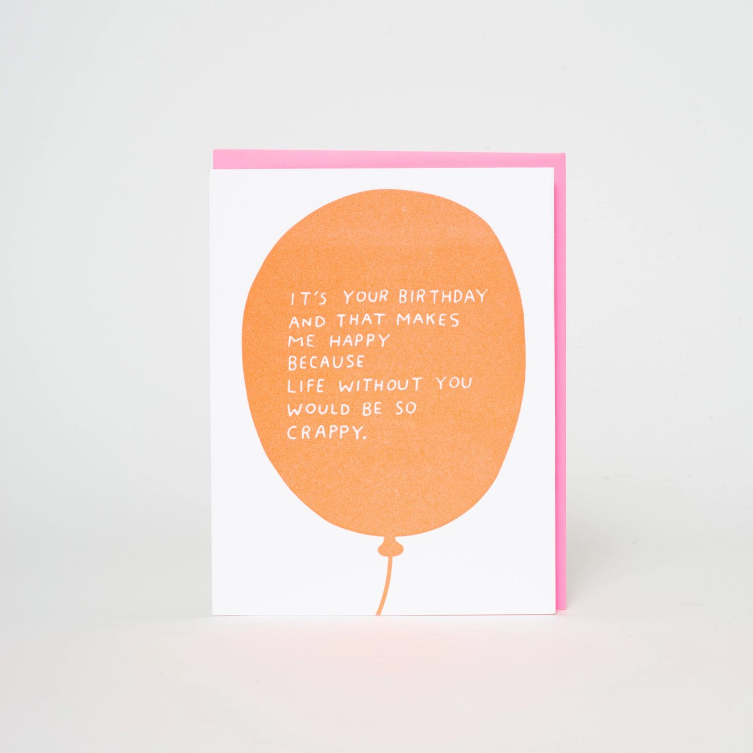 Punny Birthday Balloon Letterpress