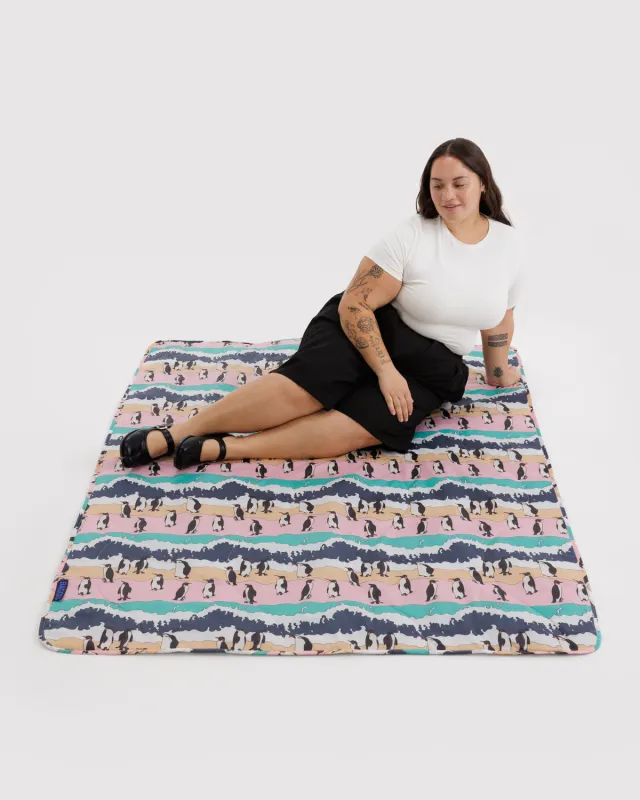 Puffy Picnic Blanket Penguin