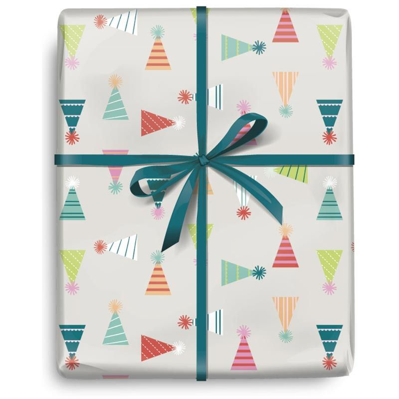 Gift Roll Wrap Contrast Party Hats