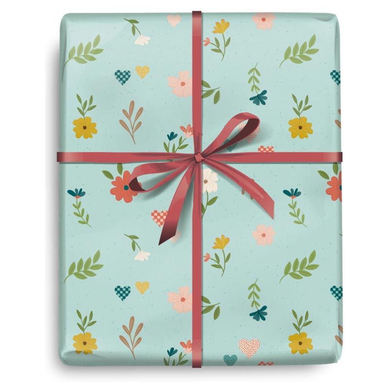 Gift Roll Wrap Cafe Floral