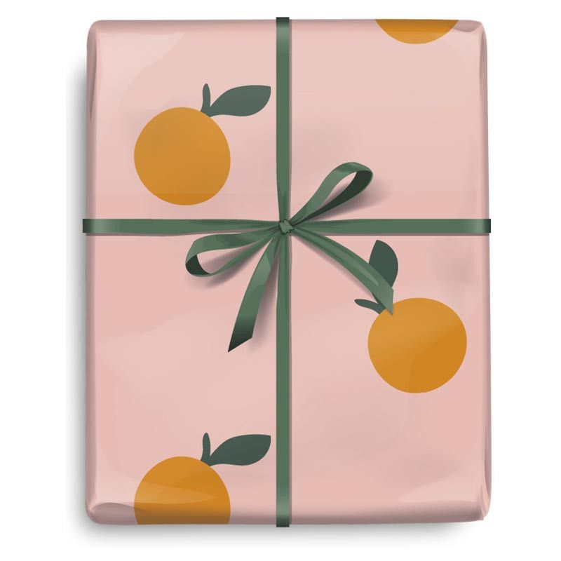 Gift Roll Wrap Little Darling Oranges