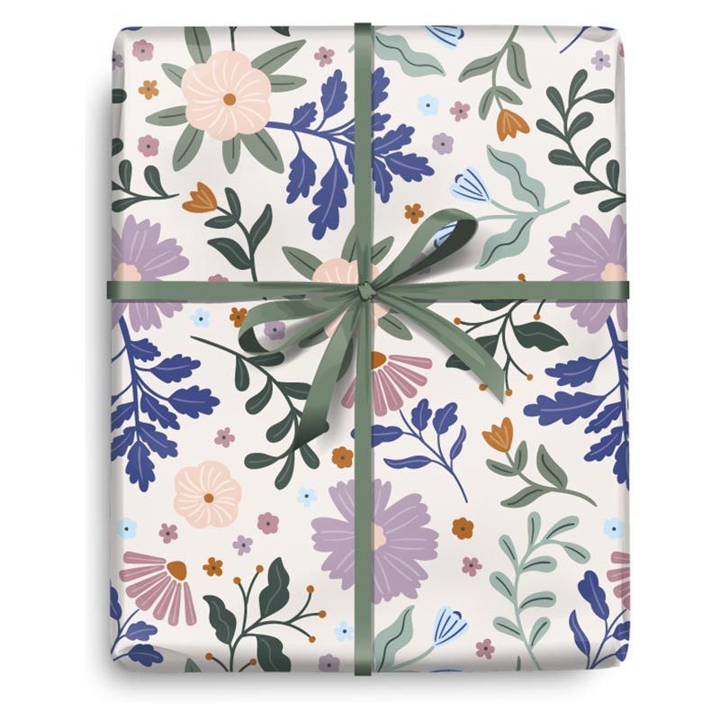 Gift Roll Wrap Floral Blooms