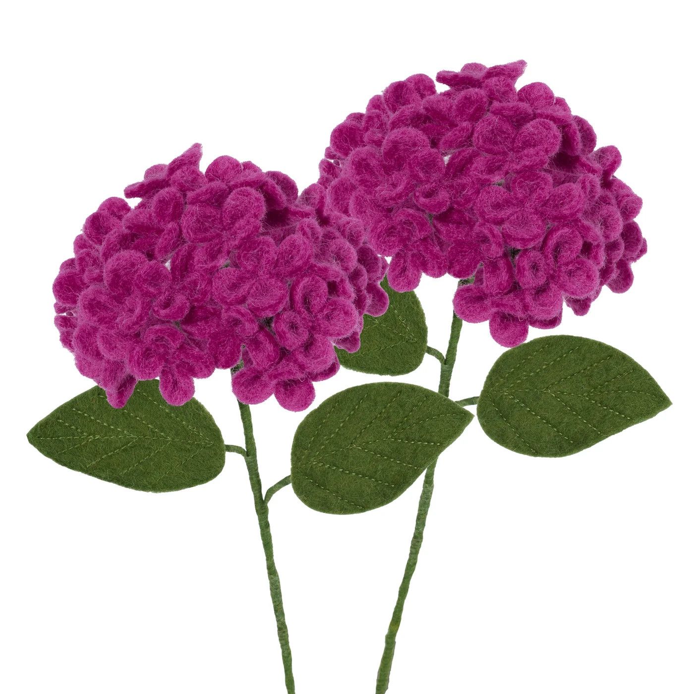 Felt Floral Hydrangea Pink