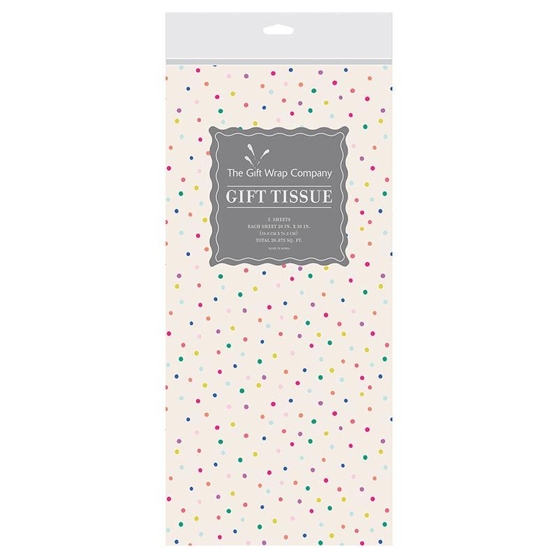 Tissue Paper Happy Birthday Dots