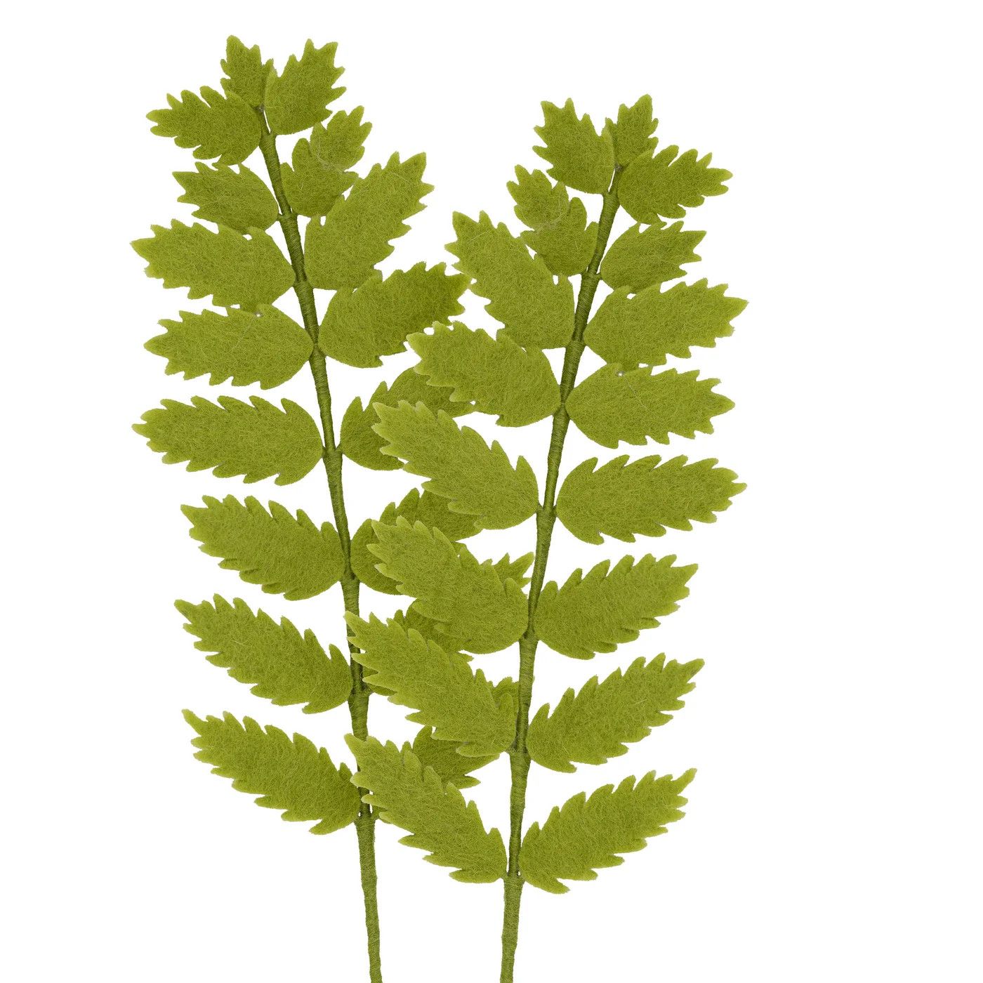 Felt Floral Fern Stem Light Green