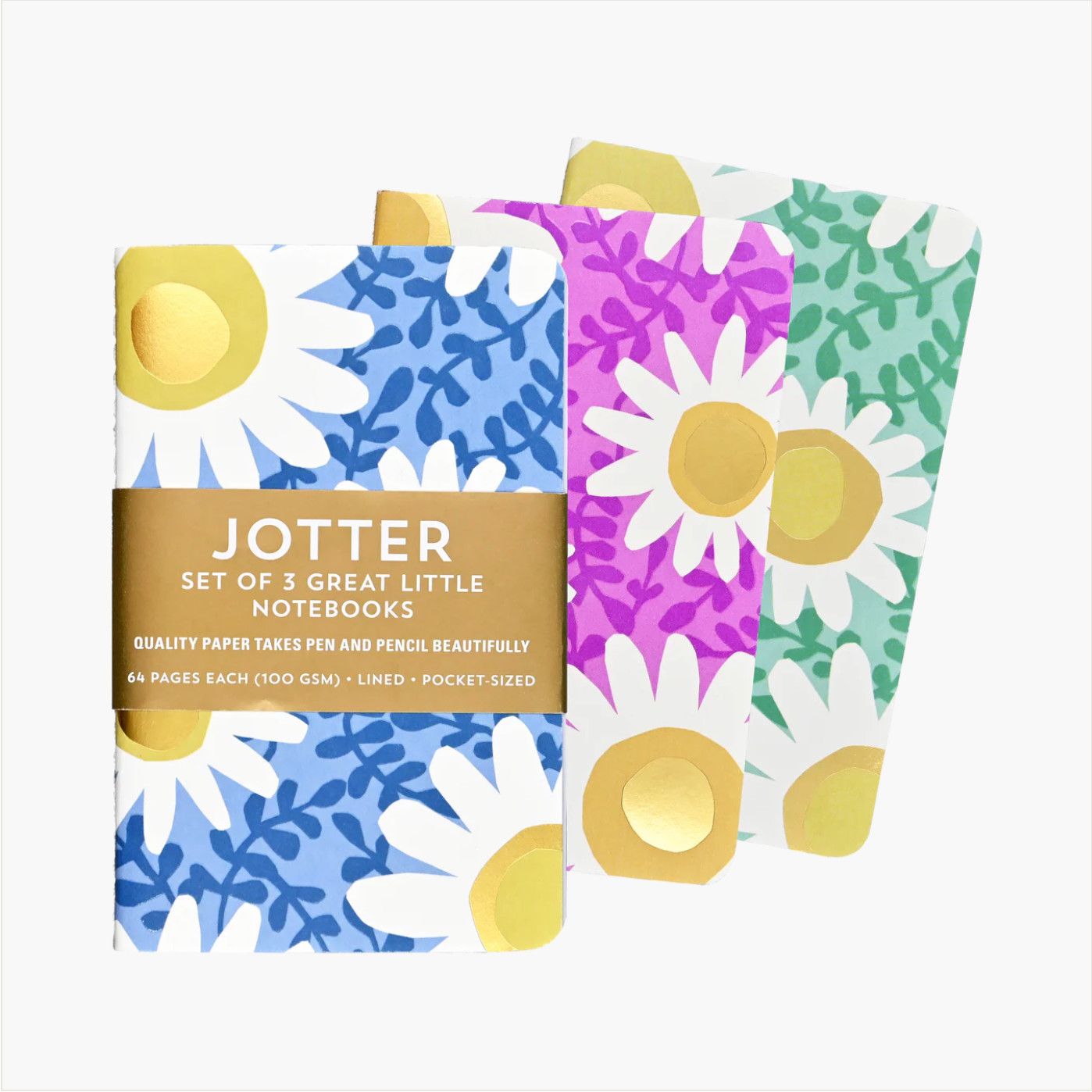 Jotter Mini Notebook Set of 3  Daisies