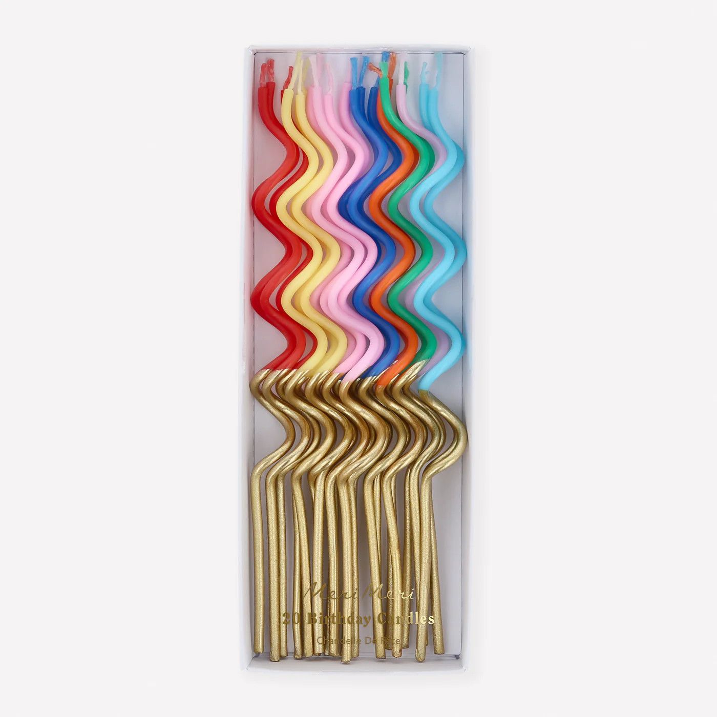 Candles Gold Dipped Swirly