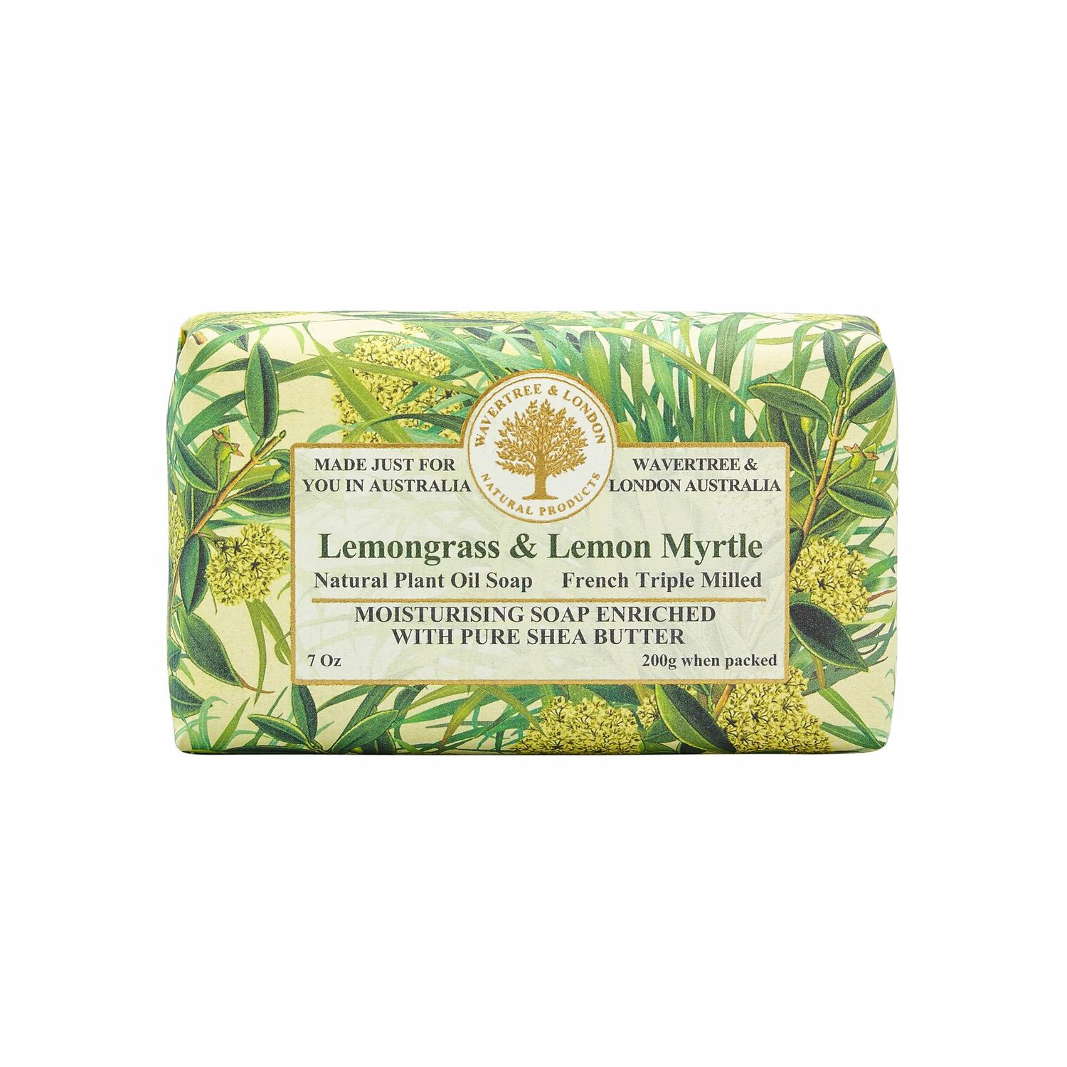 Lemongrass &amp; Lemon Myrtle Soap Bar 200g