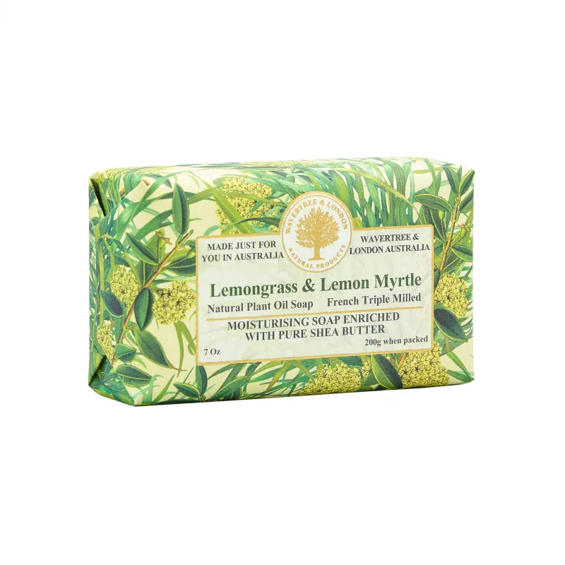 Lemongrass &amp; Lemon Myrtle Soap Bar 200g