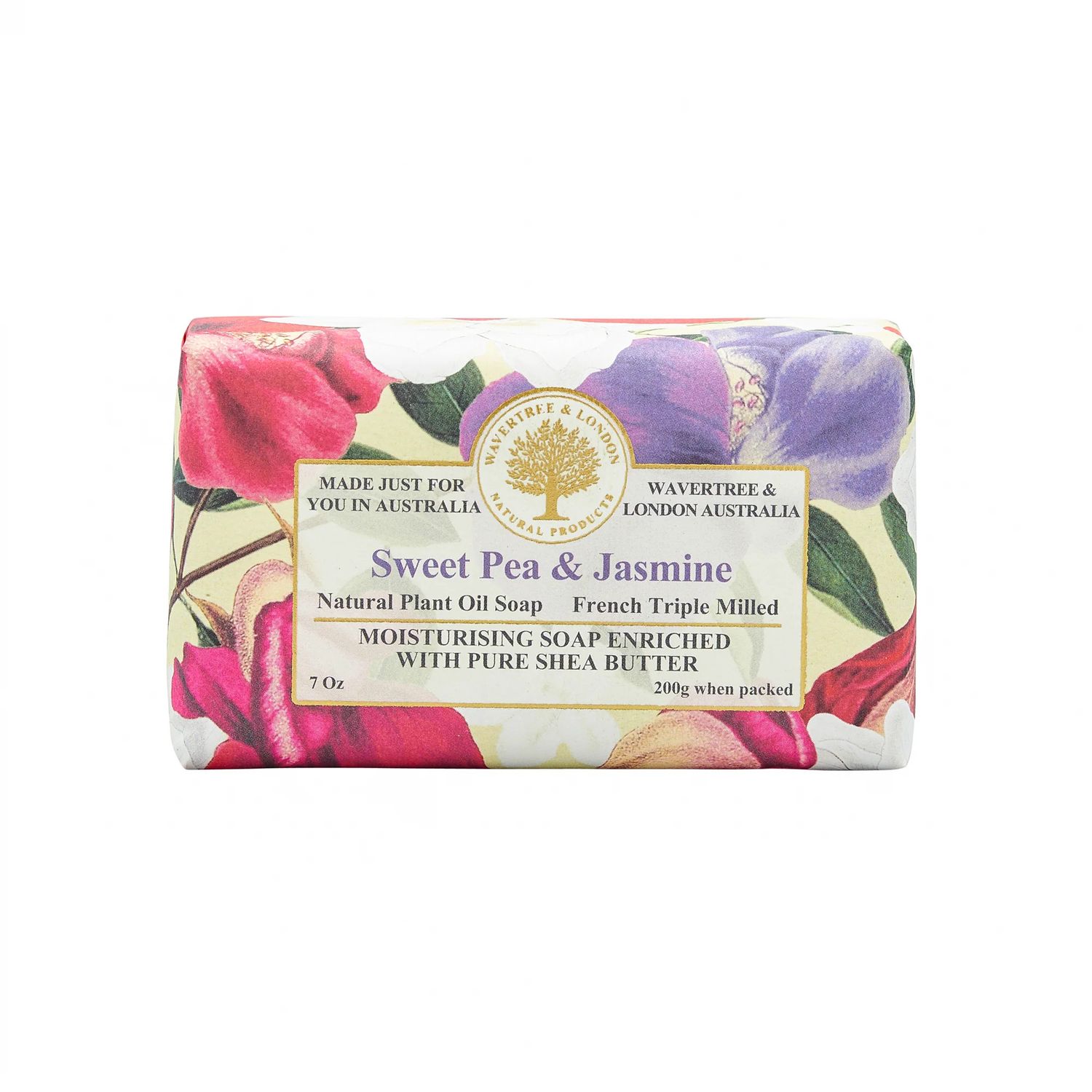 Sweet Pea &amp; Jasmine Soap Bar 200g