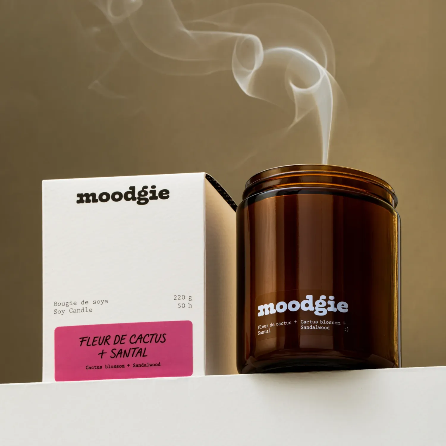 220g Candle Cactus Blossom + Sandalwood