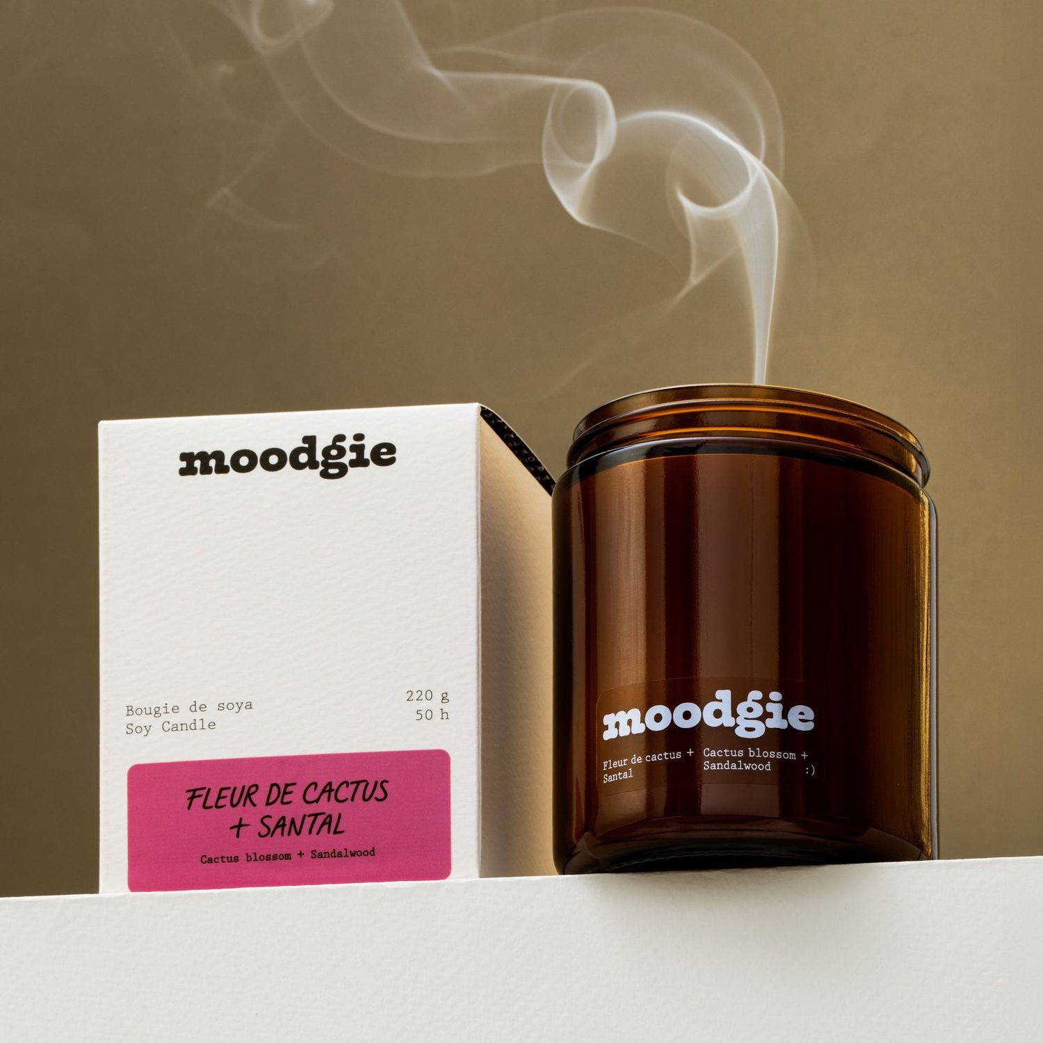 220g Candle Cactus Blossom + Sandalwood