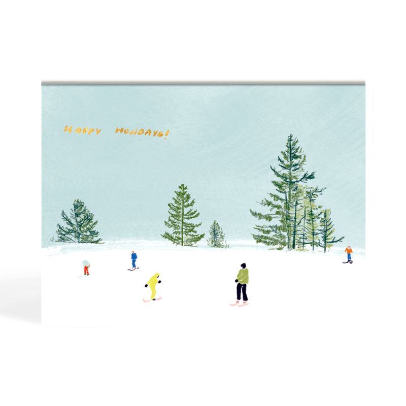 Boxed Christmas Cards Winter Activities