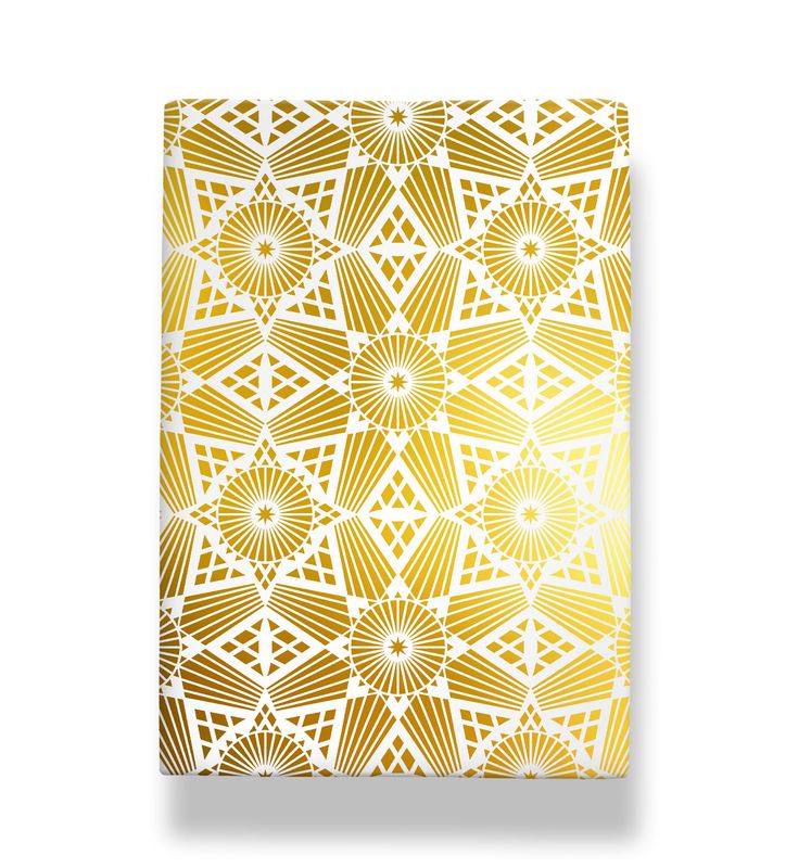 Roll Wrap Starsky Christmas Decorative Gold Foiled