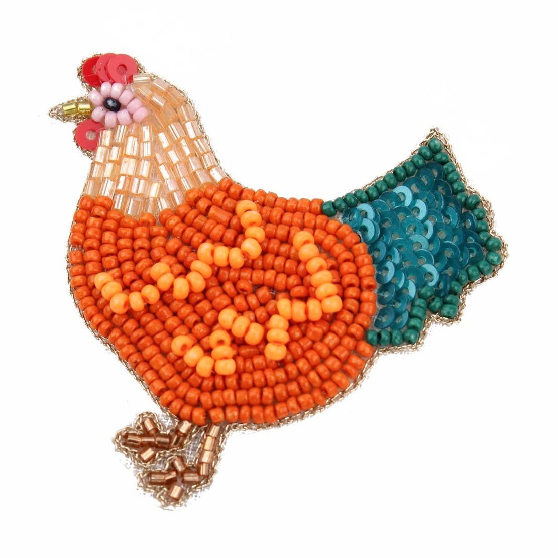 Chicken Brooch