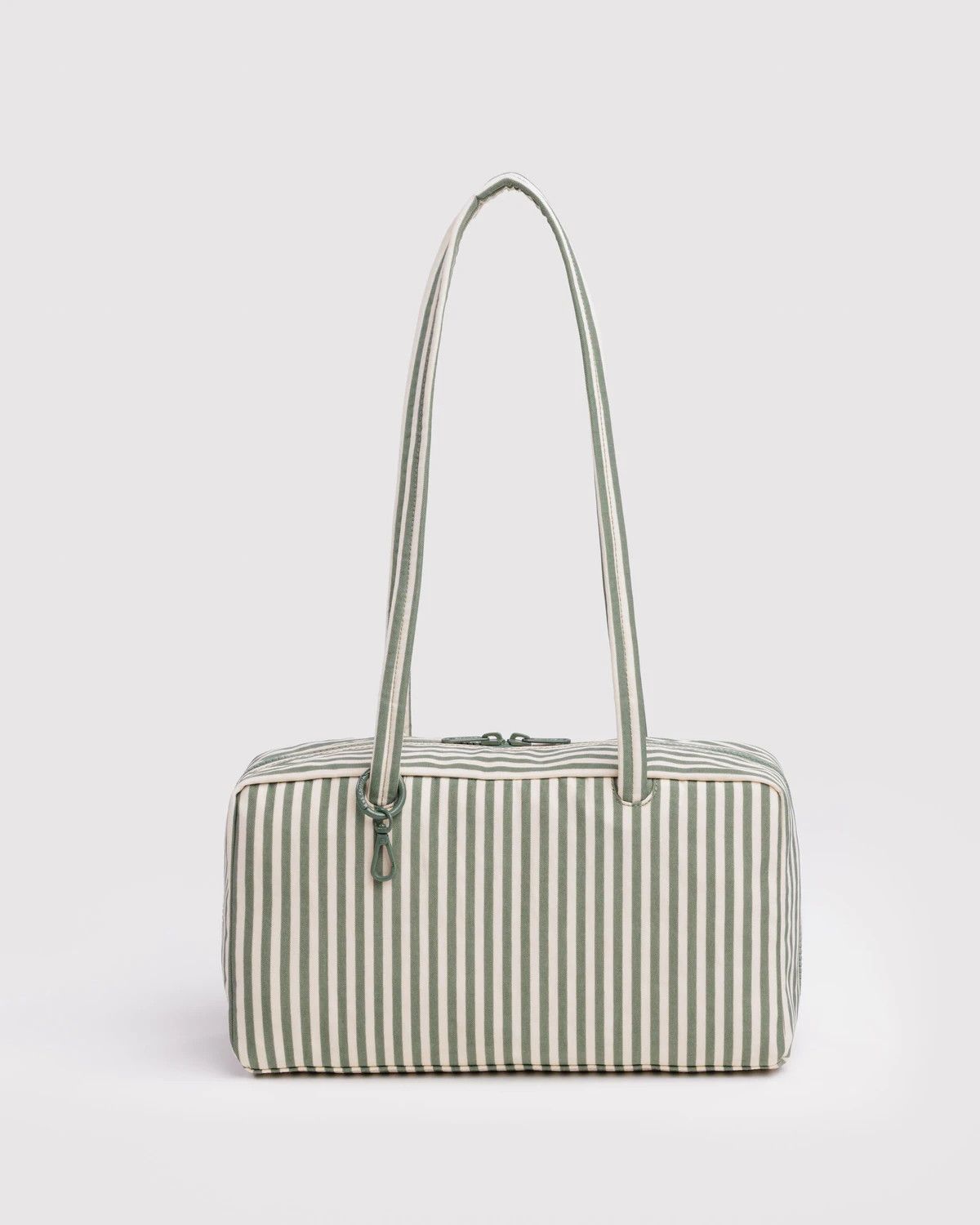 Nylon Bowler Bag Sage Stripe