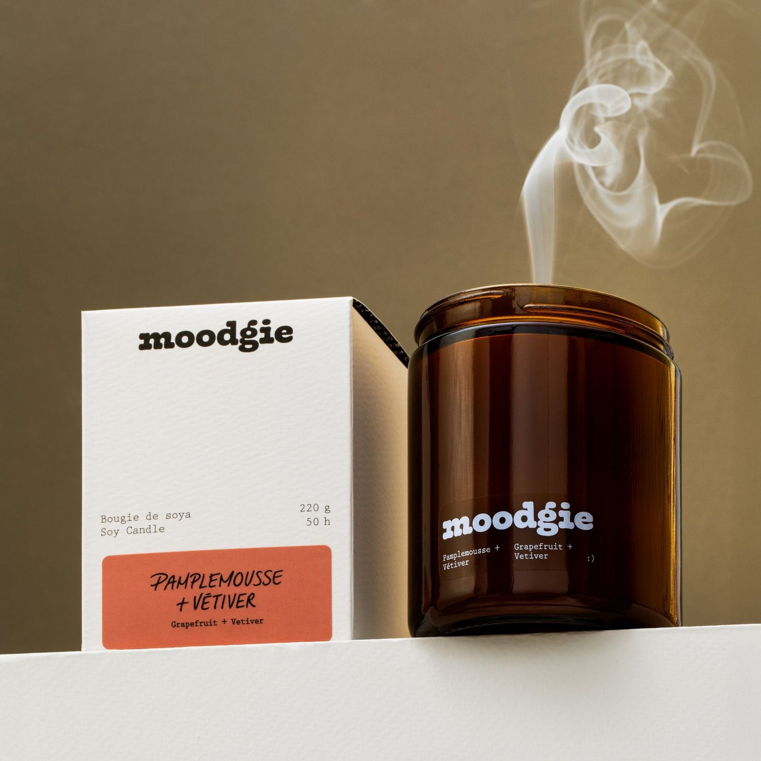 220g Candle Grapefruit + Vetiver